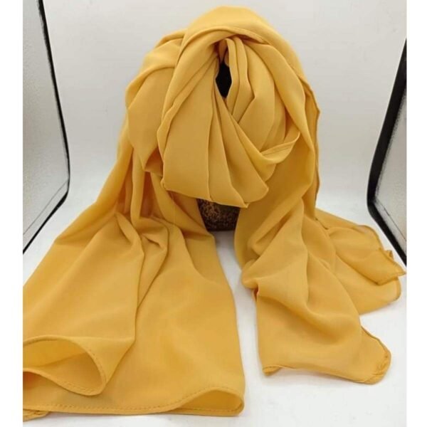Full-Coverage Bubble Chiffon Hijab in Mango