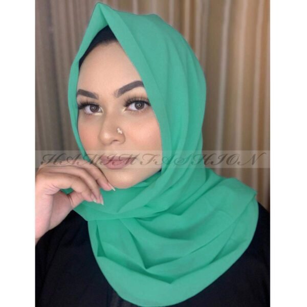 Full-Coverage Bubble Chiffon Hijab in Pastel