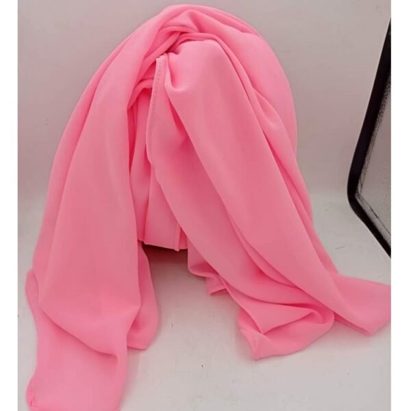 Full-Coverage Bubble Chiffon Hijab in Pink