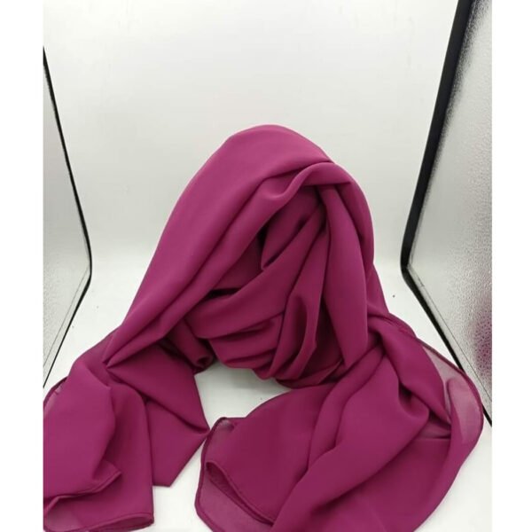Full-Coverage Bubble Chiffon Hijab in Violet