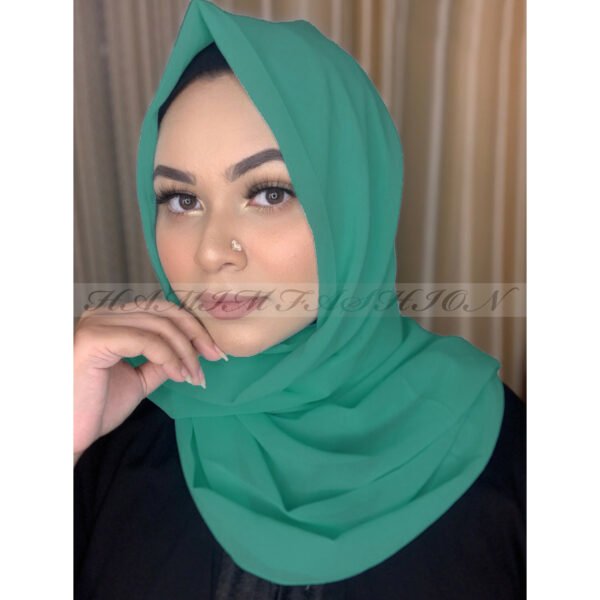 Full-Coverage Bubble Chiffon Hijab in Deep Pastel
