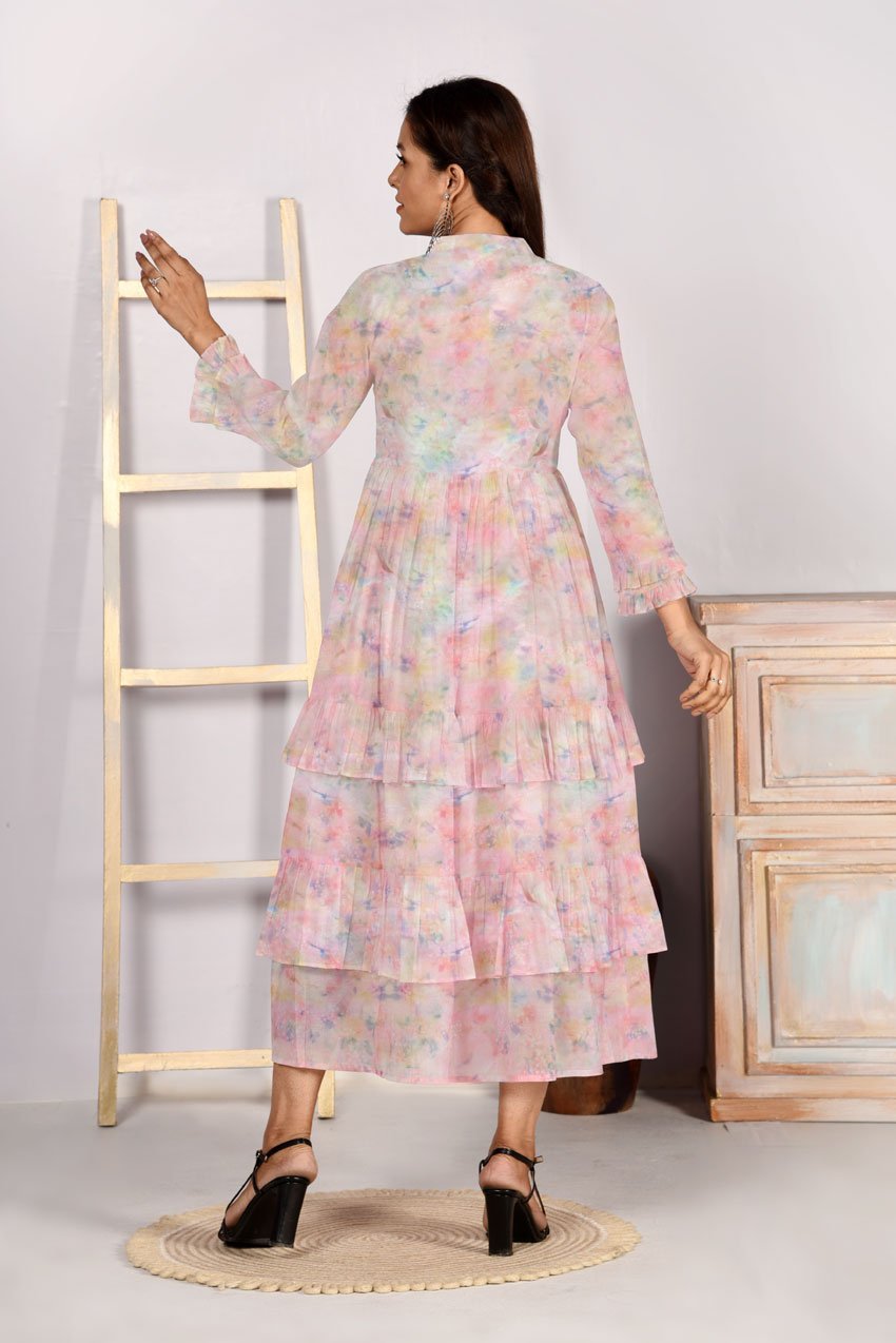 Baby Pink Georgette Gown