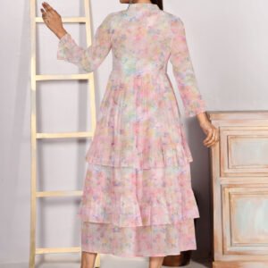 Baby Pink Georgette Gown