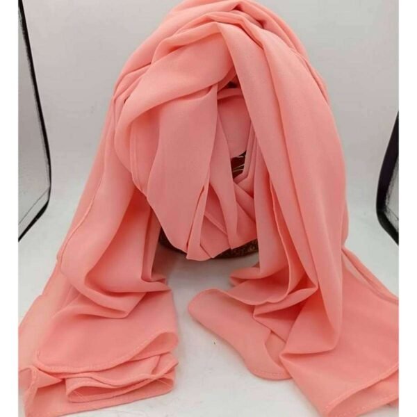 Full-Coverage Bubble Chiffon Hijab in Medium Eggplant