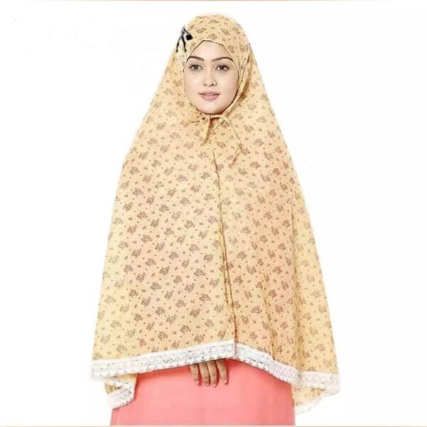 Cotton Namaj Hijab with Lace — image 4