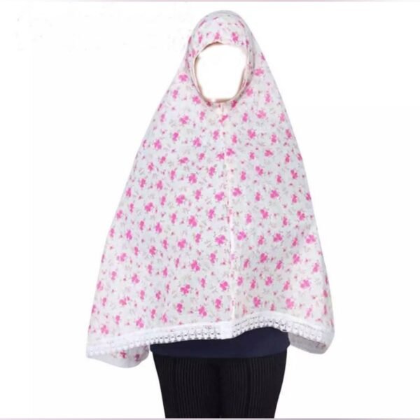 Cotton Namaj Hijab with Lace — image 6