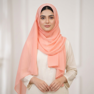Full-Coverage Bubble Chiffon Hijab — image 1