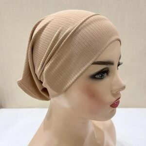 Soft Cotton Black Hijab Inner Cap — image 1