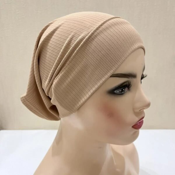 Soft Cotton Black Hijab Inner Cap — image 1