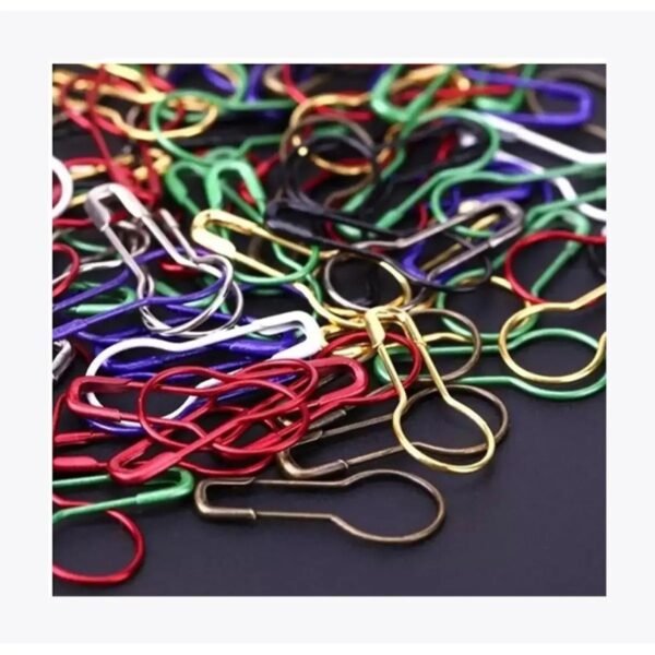 100-Piece Multicolour Coilless Hijab Pins — image 1